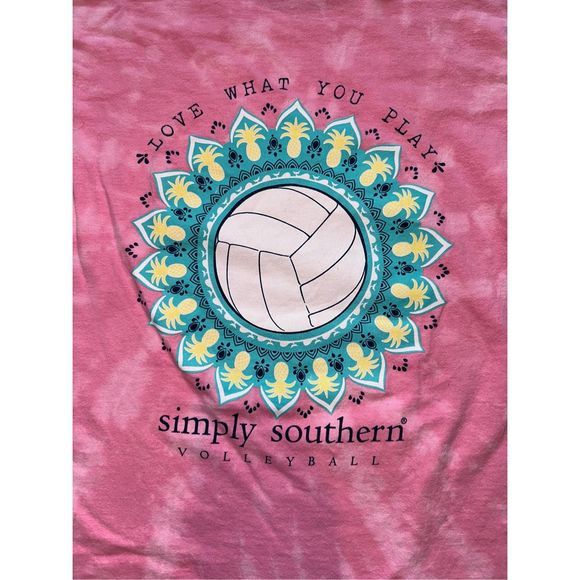 Simply Southern Volleyball Bleached Tee - Picture 3 of 5